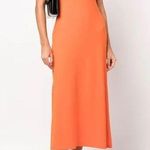 Reformation  Mackenzie Orange Sleeveless Knit Dress Medium M Photo 0