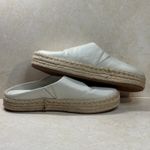 Vince Ulla Espadrille Mules Platform Leather Slides Casual Shoes White 9.5M Photo 9