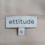 NWT Ettitude Oat Sleeveless Spaghetti Strap Sateen Cami Top Size S Tan Photo 3