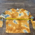 FOR THE REPUBLIC Tie-Dye Waffle Knit L/S Shirt – Yellow/Blue – Size Large Photo 3