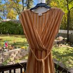 Caution to the Wind  Orange Striped Maxi Dress Photo 1