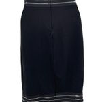 Anthropologie Marciano Sheer Striped Sleeveless Bandage Knee Length Midi Dress Black Medium Photo 6