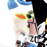 Disney Star Wars Womens No Show Socks The Mandalorian Baby Yoda Grogu Fun Gift Photo 3