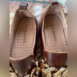 Kelsi Dagger  Brown Loafers with Gold Accent Photo 10