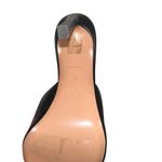 Lita By Ciara Black Solid Square Leather Slide On Heel Sz US 8.5 EU 39 Winter Photo 3