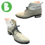 FREDA SALVADOR GRAY LEATHER & SNAKESKIN Photo 1