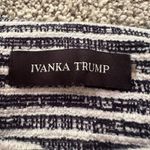 Ivanka Trump blue & white striped zip up jacket Photo 7