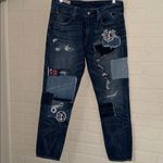 Ralph Lauren POLO  (RARE) Astor Slim Boyfriend Patchwork Denim Jeans Photo 1