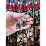 Vintage Pull On Geometric Earth Tone Maxi Skirt Sz L Boho Ren Fair Fairy Grunge Red Size L Photo 2