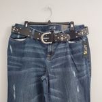 Apt. 9  Maxwell Fit Blue Distressed Mid Rise Straight Jeans 14 Photo 2