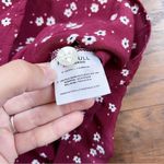 Faithfull the Brand Faithfull • Greta Mini Dress wrap button Betina Floral maroon Berry red Photo 9