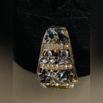 Vintage Elegant Gold and Black/Blue Women's Quartz Bracelet Watch Photo 6