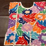 J.‎ Marie The Maya Top Womens Small Floral Bright Embroidered Birds Rayon Pink Photo 13