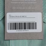 Everlane  The Silky Cotton Relaxed Shirt Bright Jade White Striped Size 6 New Photo 11