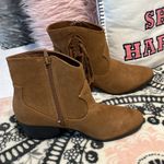 True Craft Western Boots Ankle Booties Golden Chestnut Brown Side Zip Cowboy Womens 7.5 New Photo 9
