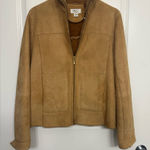 Vakko New York Genuine Spanish Lamb Shearling Jacket Tan Medium Photo 0