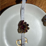 Vintage Fashion Gold and Jewel Crystal Clip Photo 4