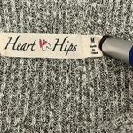 Heart & Hips Bardot neckline oversized lagenlook womens gray sweater SZ M Photo 5