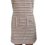 Loft NWT‎  Pink Cream Gold Metallic Striped Tweed Sleeveless Dress Size 2 Photo 0