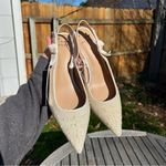 A New Day Nwt Women's Milan Slingback Heels - size 9.5 pearl wedding glam fall Photo 5
