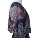 Melissa Paige  Women's Blouson Long Sleeve Pleated Tie Neck Dress Size Medium M Photo 6