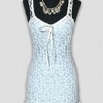 SheIn  Cami Slip Dress Embroidered Mesh Size 4 Photo 2
