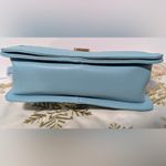 Badgley Mischka  Light Blue Quilted Gold Stud Crossbody Handbag NWT Photo 5