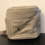 MISS FONG Mini leather Diaper Bag Backpack.Diaper Bag with Changing Pad Photo 0