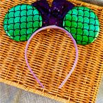 Adorable Ariel The Little Mermaid inspired Mouse Ears headband Green Photo 5