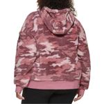 Calvin Klein NWT Camo Sherpa Pullover Jacket. Plus Size 1/2 Zip Pink Hooded 1X Photo 1