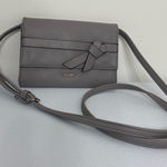 Nine West NWOT light gray buckle strap crossbody accordion magnetic purse bag Photo 0