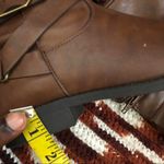 Brown manmade leather equestrian riding harness preppy fall knee Photo 3
