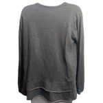 Sundry  Grey Tiered Sweatshirt Photo 2