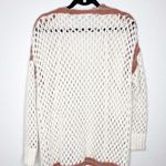Amuse Society  open knit cream orange metallic cardigan size xs/s Photo 6