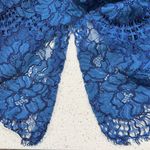 Alexis Size S Julianna Dress Blue Black Lace Halter Midi Bodycon High Neck Gown Photo 7