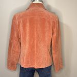 AMI Pink Vintage Suede Shirt Jacket Size LP Photo 2
