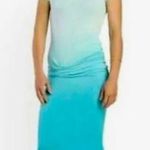 Revolve  Young Fabulous & Broke Araya Seafoam Tie Dye Ruched MIDI Dress NWT S Photo 4