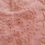 Liz Claiborne  Stretch Petite Small PS Pink Eyelet Short Sleeve Blouse Top Summer Photo 5