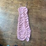 Club L  London ruched bodycon blush pink mini dress Photo 4