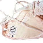 Hollister Light Pink Smocked Bikini Top Cross Back Size Small Photo 2