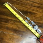 Sterling Silver Old Southwest White Buffalo Turquoise Cabochon Link Necklace 925 Photo 14