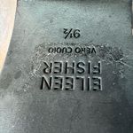 Eileen Fisher  Boots Black Open Toe Stretch Knit Chunky Heel Sock Boot Size 9.5 Photo 7