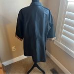 Coldwater Creek 100% SILK Size 2X Black Leopard Animal Print Jacket Shir… Photo 1