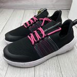 All In Motion Athletic Sneakers Black Mesh Breathable Running Shoes Pink Laces‎ Size 6 Photo 3
