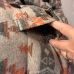 Ruff Hewn  Womens Large Aztec‎ Print Puffer Vest Sleeveless Southwestern Full Zip Photo 2