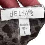 dELiA*s Y2K Horse Graphic Animal Print Fringe TShirt Size Large Western Tan Photo 4