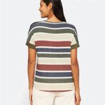 Pink Clover  Multicolor Striped Short Sleeve Tee Photo 1