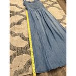 Miami For Francesca’s Chambray Smocked‎ Tie Dress Size S Blue Photo 8