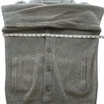 Kenneth Cole  Reaction  30% wool Gray Shawl Collar Cardigan Photo 6