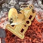 14K Gold “💛MOM” Pendant Charm Photo 4